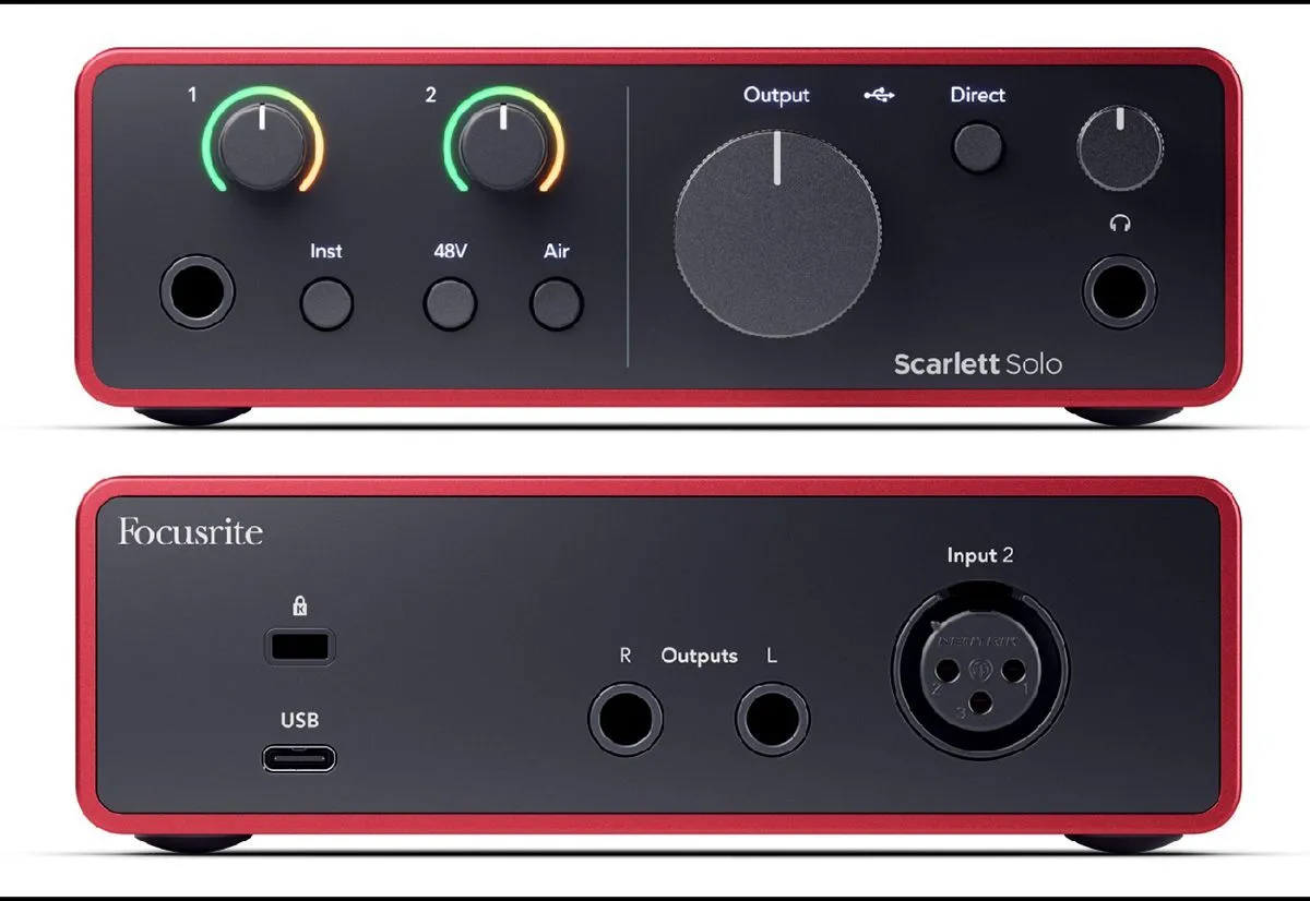 Focusrite Scarlett Solo 4rd Gen Аудио интерфейс USB. купить по