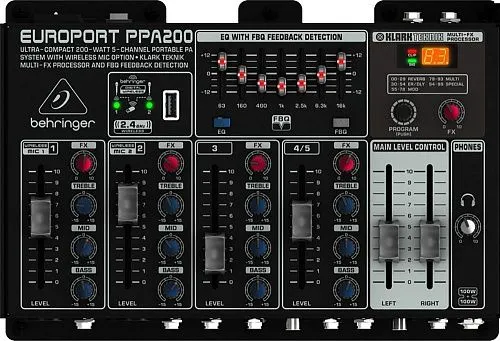 Behringer PPA200 Компактная звукоусилительная система чемоданного типа. 