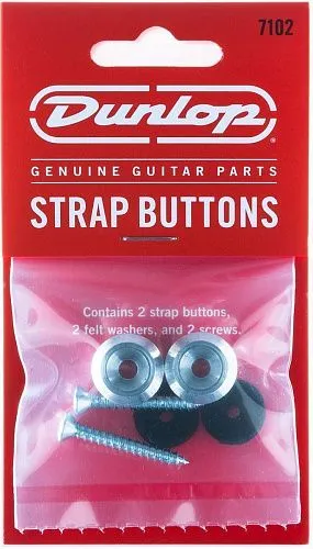 Dunlop 7102 Крепление ремня для гитары, 2 шт, алюминий.