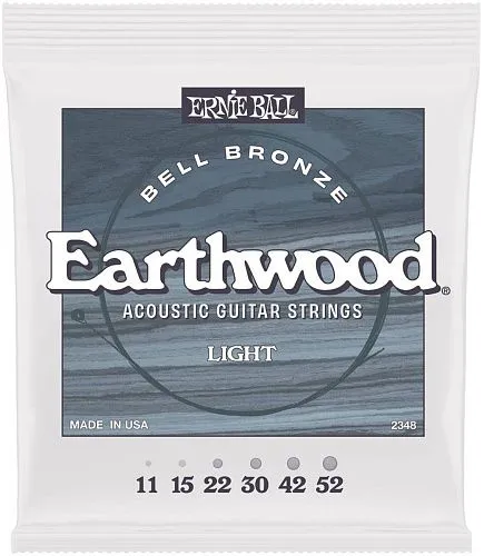 Ernie Ball 2348 (11-52) John Mayer Earthwood Bell Bronze Комплект струн для акустической гитары.