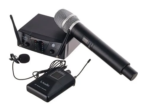 LAudio PRO2-MP Двухканальная радиосистема с ручным передатчиком и петличкой.