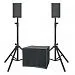 Leem SP-1510A Комплект акустических систем. 2 пассивных сателлита х10” + 15”активный сабвуфер.-2