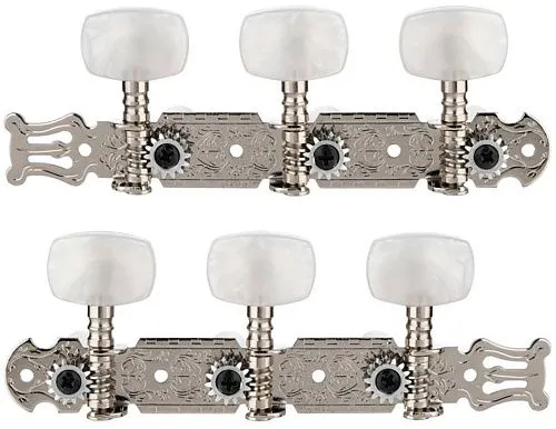 Alice AOD-018C(W) Комплект колков на планке для классической гитары.