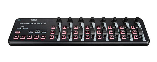 Korg NanoKontrol2-BK Портативный USB-MIDI-контроллер.