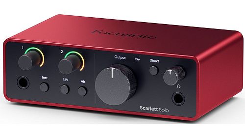 Focusrite Scarlett Solo 4rd Gen Аудио интерфейс USB.