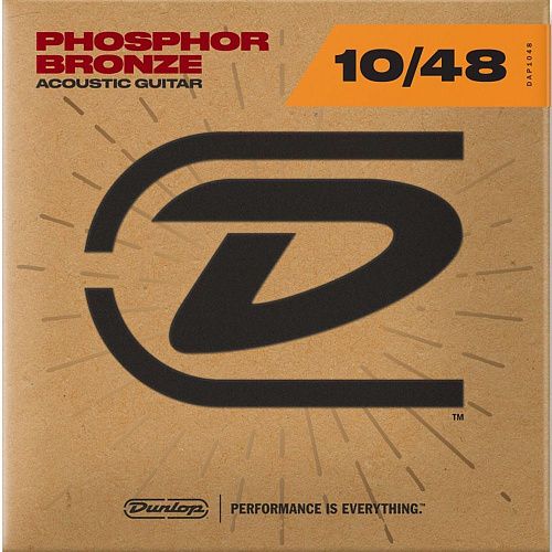 Dunlop DAP1048 (10-48) Комплект струн для акустической гитары. Фосф.бронза, Extra Light, 10-48.