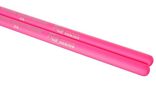 HUN 10101003002 Fluorescent Series 5A Pink Барабанные палочки, розовые.