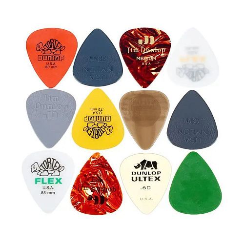 Dunlop PVP112 Набор медиаторов для акустической гитары, 12 шт.