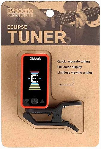 Planet Waves PW-CT-17RD Eclipse Тюнер на прищепке, красный.