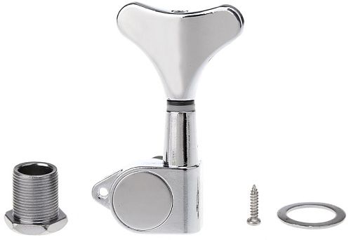 Musiclily M176-2M177-2 Комплект колков для бас-гитары, 2+2, хром.