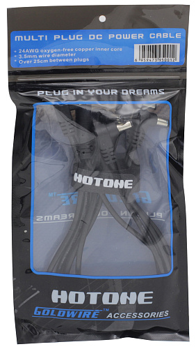 Hotone 5-Plug Angled Head DC Power Cable Разветвитель адаптера питания.