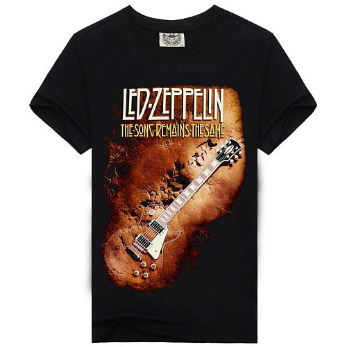 Футболка с принтом Led Zeppelin. Полиэстер. Размер L.