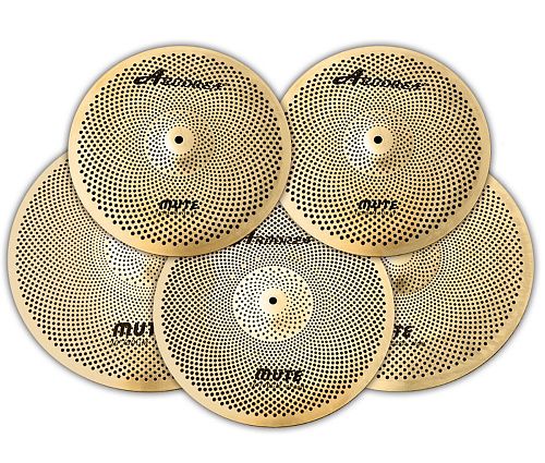 Arborea GD14161820SET Mute Gold Комплект тарелок с уменьшенной громкостью звучания.