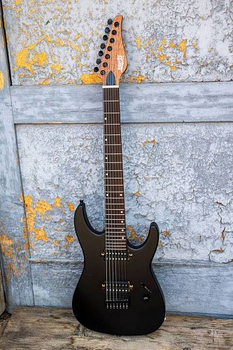 JET JS-507 BK Электрогитара 7-ми струнная, Superstrat.