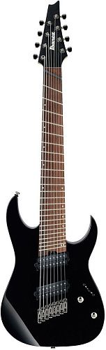 Ibanez RGMS8-BK Мультимензурная восьмиструнная электрогитара.
