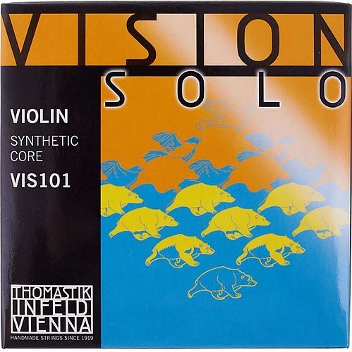 Thomastik VIS101 Vision Solo Комплект струн для скрипки размером 4/4, среднее натяжение.