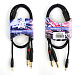 AuraSonics J35Y2J63-1-LONG Коммутационный Y-кабель jack 3.5мм <-> 2 x jack 6.35 мм.-1