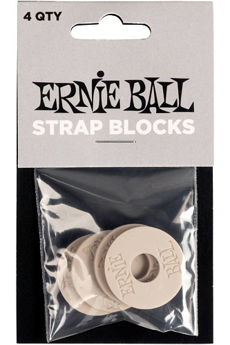 Ernie Ball 5625 Резиновые фиксаторы ремня (стреплоки) 4 шт.