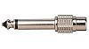 Soundking CC301 Переходник (разъем переходной) 1/4" (6,35мм), моно, штекер - RCA, гнездо.-2