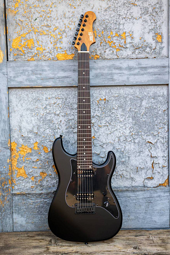 JET JS-407 MBK R Электрогитара 7-ми струнная, Stratocaster.