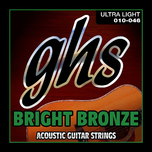 GHS BB10U Bright Bronze (10-46) Комплект струн для акустической гитары.