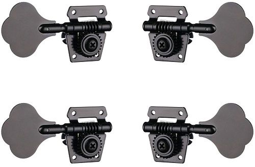 Musiclily MX0166BK-2MX0167BK-2 Комплект колков для бас-гитары, 2+2, черные.