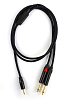 AuraSonics J35Y2J63-1-LONG Коммутационный Y-кабель jack 3.5мм <-> 2 x jack 6.35 мм.-0