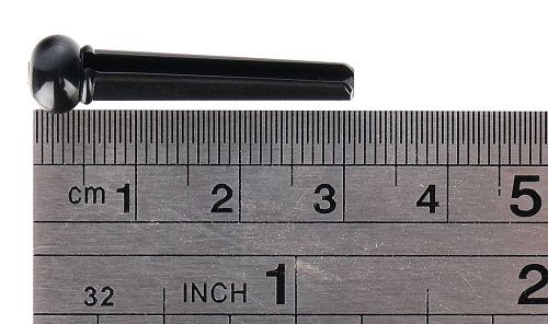 Alice A021BK/2PVC Фиксатор струн черный с белой точкой 2 мм.