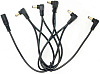 Hotone 5-Plug Angled Head DC Power Cable Разветвитель адаптера питания.-0