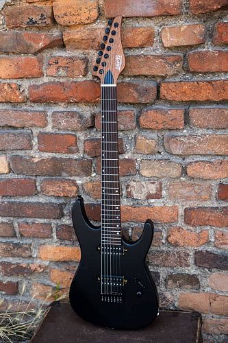 JET JS-507 BK Электрогитара 7-ми струнная, Superstrat.