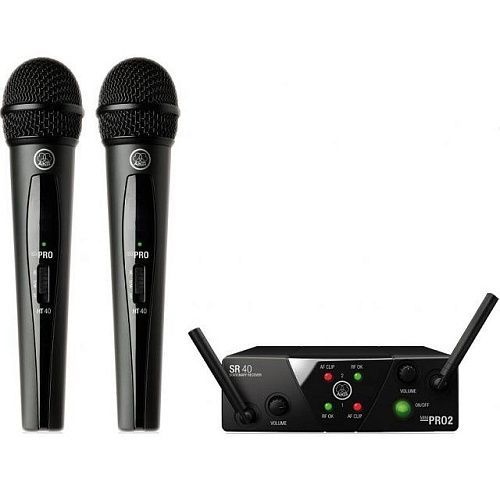 AKG WMS40 Mini2 Vocal Set BD US25AC Вокальная радиосистема с 2-мя ручными микрофонами.