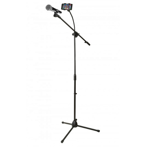 Dekko JR-504 BK Стойка микрофонная складная с держателем для смартфона.