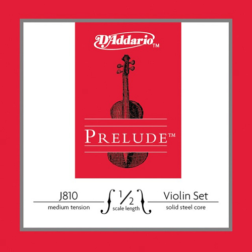 D'Addario J810-1/2M Prelude Комплект струн для скрипки 1/2, среднее натяжение.