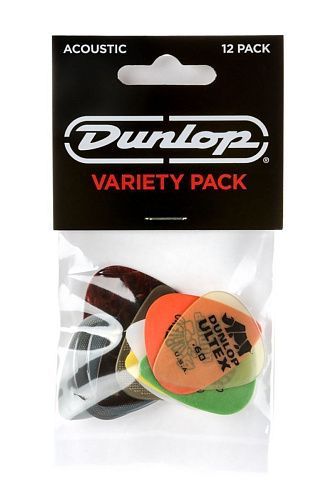 Dunlop PVP112 Набор медиаторов для акустической гитары, 12 шт.