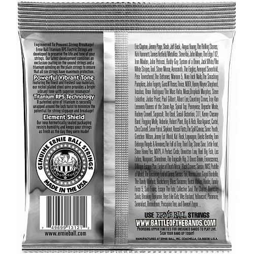 Ernie Ball 3121 (10-46) RPS Coated Titanium Slinky Regular Комплект струн для электрогитары.