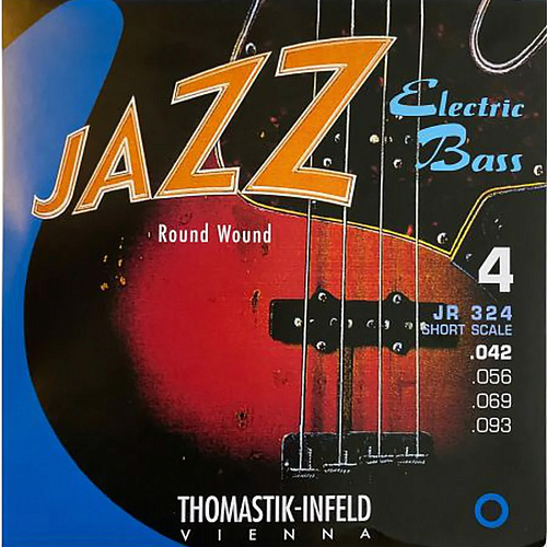 Thomastik JR324 Jazz Round Wound (42-93) Комплект струн для бас-гитары (42-93).