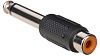 Soundking CC303 Переходник (разъем переходной) 1/4" (6,35мм), моно, штекер - RCA, гнездо.-0