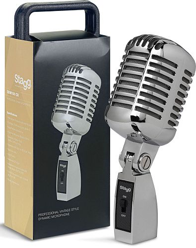 Stagg SDM100 CR Вокальный и инструментальный динамический микрофон.