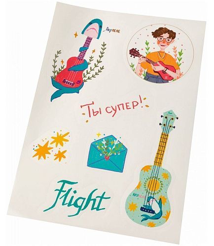 Flight TUC-Dasha Kirpich Укулеле Travel, подписная.