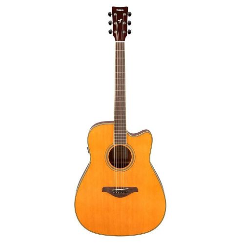 Yamaha FGC-TA VT TransAcoustic Гитара трансакустическая с вырезом.