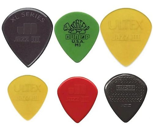 Dunlop PVP103 Набор медиаторов для акустической гитары, 6 шт.