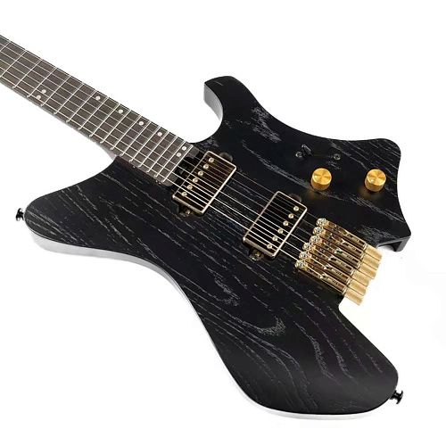 EART GW2PRO-GD Black Электрогитара безголовая (headless).